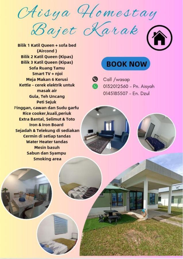 Aisya Homestay Bajet Karak Setia Exteriör bild